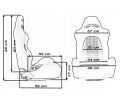 Asiento Bucket Bride K700 con Montura Plegable
