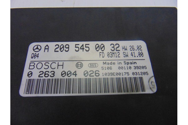 A2095450032 MODULO ELECTRONICO MERCEDES-BENZ CLK (BM 209) COUPE