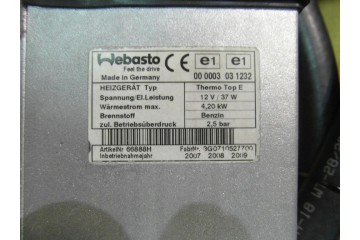 Calefactor Webasto Thermo Top E 4.2KW 37W para gasolina