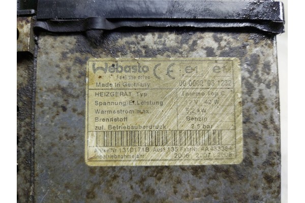 Calefacción Webasto 000002031232 VW T5