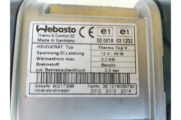 Webasto Thermo Top V VW Sharan 7N0815065N PETROL Quality of parts according to GVO O original with manufacturer s logo OE