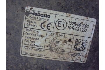 Webasto Thermo Comfort para Opel Insignia y Astra