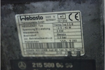 WEBASTO THERMOTOP 2155000698 MERCEDES CL W215 W220 Quality of parts according to GVO O original with manufacturer s logo OE
