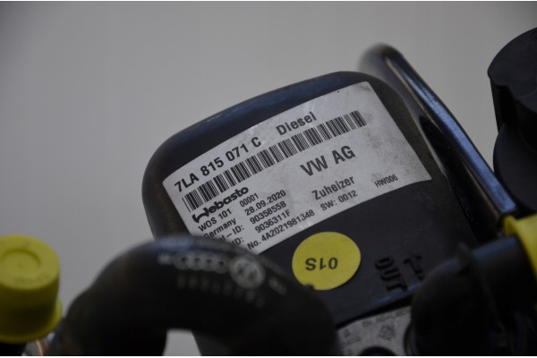 VW T6 1 Multivan 2 0 TDI WEBASTO PARKING HEATER 7LA815071C Catalog number of the original 7LA815071C