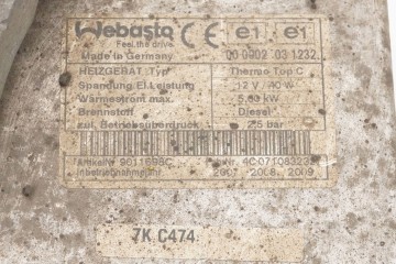 Calefactor estacionario Webasto para Fiat Ducato 2008 9011698C