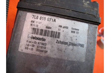 VW TOUAREG I 1 7LA WEBASTO PARKING HEATER 7L6815071A Quality of parts according to GVO O original with manufacturer s logo OE