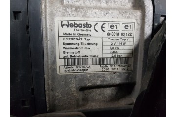 Calefactor auxiliar Webasto SEAT Alhambra II 7N 2010-2015 y VW Sharan 