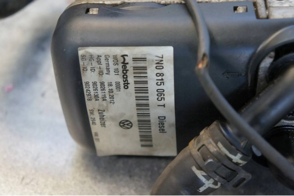 PARKING HEATER WEBASTO SEAT ALHAMBRA 7N IN SHARAN 7N0815065T Catalog number of the part 7N0815065T