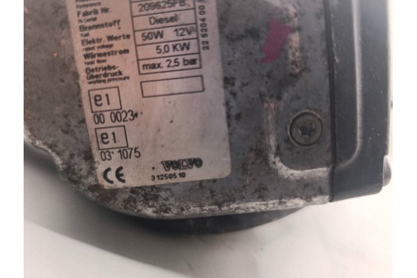 Volvo S40 Parking heater Webasto 31250510 Catalog number of substitutes 031075