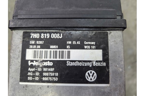 VW T5 parking heater WEBASTO 7H0819008J Catalog number of the part VW T5 ogrzewanie postojowe WEBASTO 7H0819008J 58