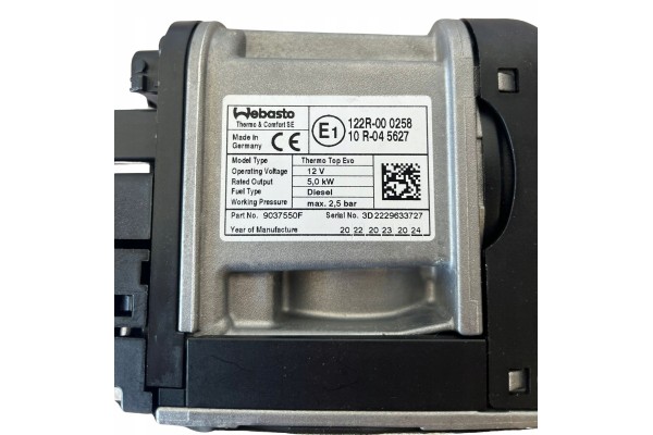 Webasto heater VW 2N0815071B Quality of parts according to GVO O original with manufacturer s logo OE