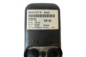 Webasto heater VW 2N0815071B Catalog number of the original 2N0815071B