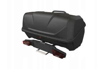 Estructura para caja de equipaje para montaje en enganche de remolque