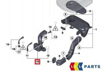 OE BMW 13718512014 AIR HOSE BMW 5 F10 Customs tariff code 87089997
