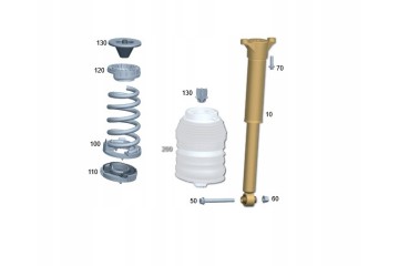 Rear shock absorbers MERCEDES BENZ C CLASS W206
