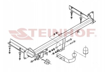 Screw on ball A tow bar STEINHOF STEO 140 Catalog number of the part STO 140