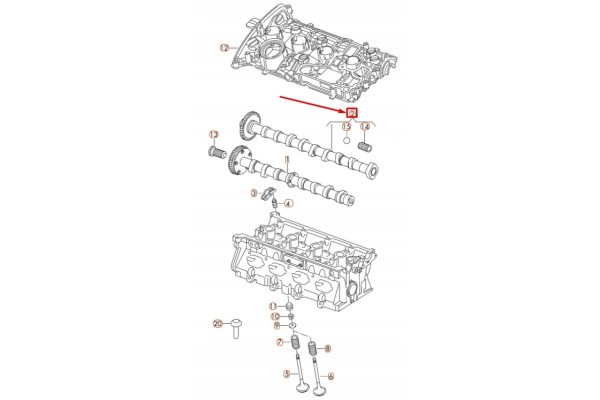 OE VAG 06H109022BJ CAMSHAFT VW TRANSPORTER 2 0 TSI 12 AUDI A4 Catalog number of the original 06H109022BJ