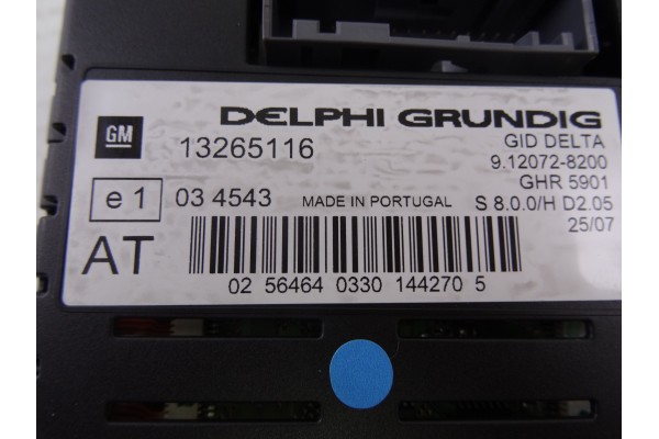 13265116 PANTALLA MULTIFUNCION OPEL ASTRA H BERLINA