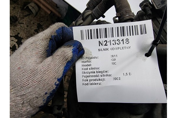 COMPLETE ENGINE 1 5 96 KM KIA RIO Car type passenger cars