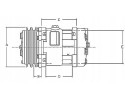 Compressor SD7H15 CASE CLAAS DEUTZ NEW HOLLAND SAME REPLACEMENT Catalog number of the part AK 400 016 1