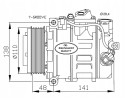 AIR CONDITIONING COMPRESSOR TYPE DENSO MB SPRINTER 06 VITO 06 3 0CDi