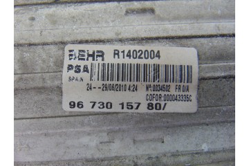 9673015780 INTERCOOLER CITROEN C4 PICASSO Exclusive 2010 9673015780 193676 CITROEN - 3