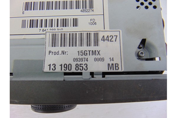 13190853  SISTEMA AUDIO / RADIO CD OPEL VECTRA C BERLINA Elegance 2006 13190853 189994 OPEL - 3