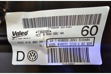 VW GOLF TIGUAN HEATER 5WC816002M ENGLISH Catalog number of substitutes 5WC816002M