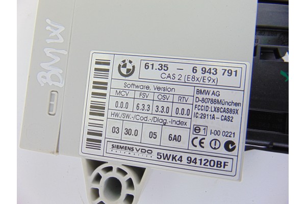 6943791 MODULO ELECTRONICO BMW SERIE 3 BERLINA (E90)