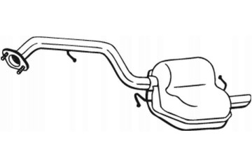 Silenciador Trasero Escape Mazda 5 1.8 2.0 02.05-05.10 Bosal