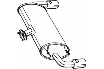 Bosal 171 029 End silencer Car type passenger cars