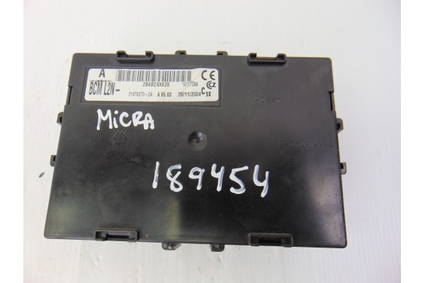 284B2AX620  CAJA RELES / FUSIBLES NISSAN MICRA (K12E) Acenta 2005 284B2AX620 189454 NISSAN - 2