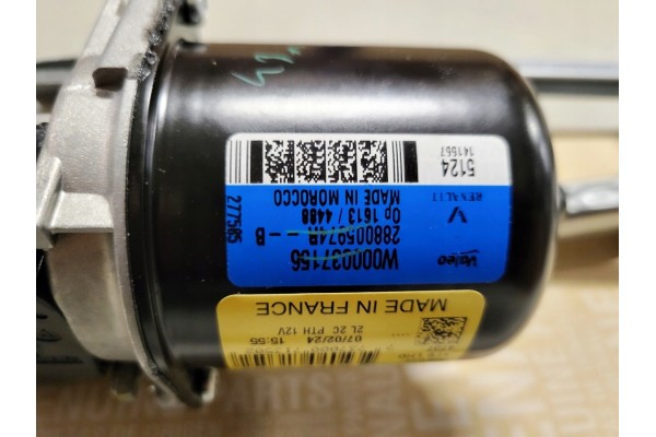 Original Wiper Mechanism with Engine Renault Megane IV 288005974R Catalog number of substitutes 288005974R