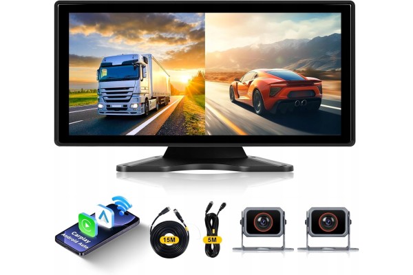 Car Radio Portable Car Screen10 36 inch CarPlay 2x Cameras