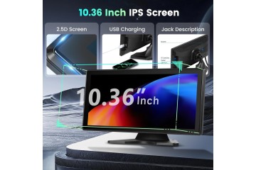 Car Radio Portable Car Screen10 36 inch CarPlay 2x Cameras Part manufacturer no brand