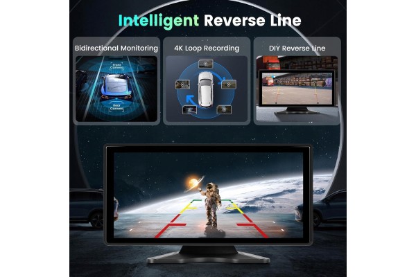 Car Radio Portable Car Screen10 36 inch CarPlay 2x Cameras Car type 4x4 SUV trucks RVs passenger cars