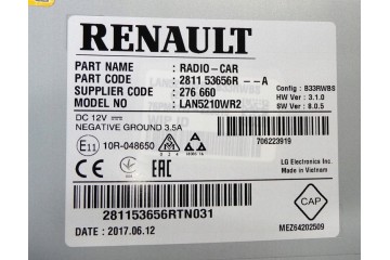 OE NEW Radio NAVI MEDIANAV navigation CLIO IV Catalog number of the part 281153656R 281150622R 281155258R
