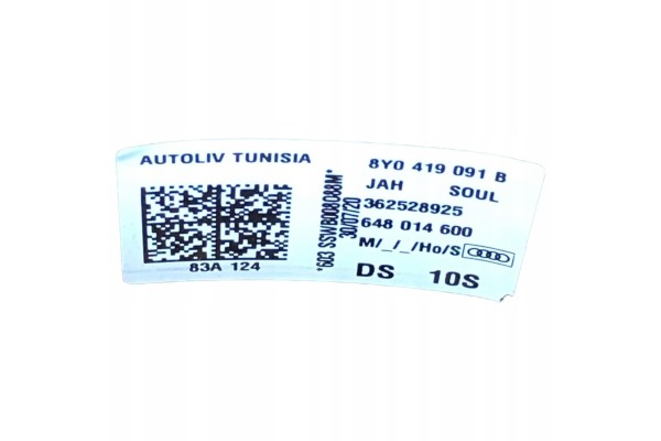 AUDI A3 8Y0 S LINE STEERING WHEEL 8Y0419091B Catalog number of the original 648014600