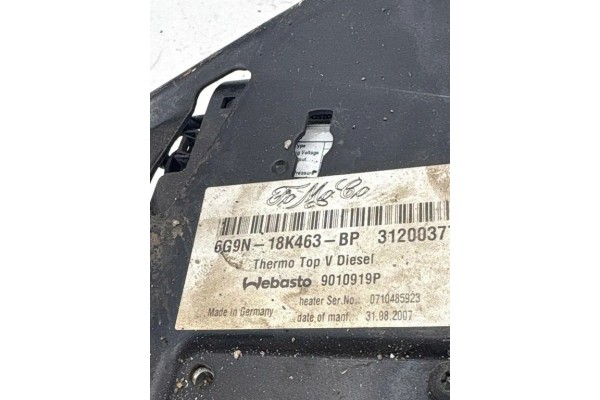 Webasto VOLVO V70 III BW 6G9N18K463BP 2 0L gasoline 157kW 2012 Catalog number of the part 6G9N18K463BP