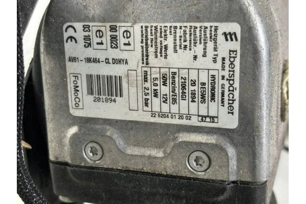 Parking heater Webasto Ford Kuga II AV6118K464CL Catalog number of the part AV6118K464CL