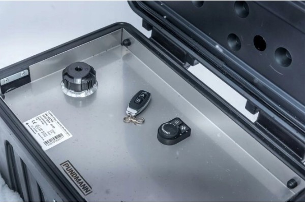 Calefactor Móvil 2kW 12V Caja Calefactora Batería 30 Ah