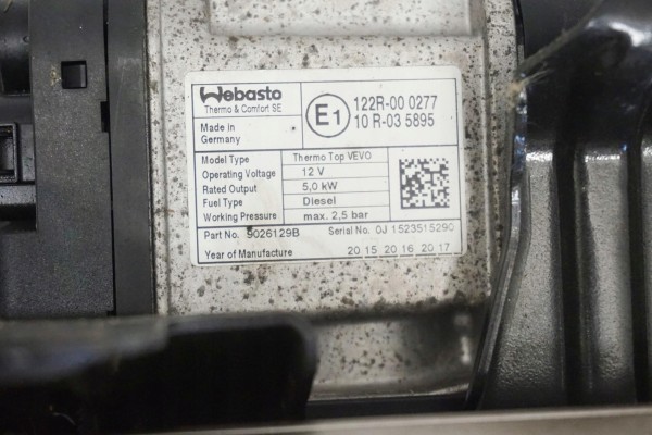 WEBASTO PARKING HEATER VW CADDY 2K III LIFT 5K0815005 7N0963513B Car type passenger cars