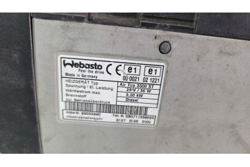 webasto parking heater air top 3500 st 24v 36w 3 50kw sg1580st std Catalog number of the part sg1580st std