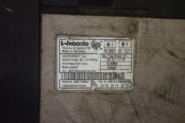 WEBASTO AIR TOP 3500ST HEATING FOR PARTS Part manufacturer Webasto