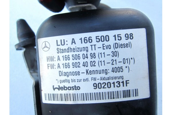 Webasto Mercedes ML W166 3 0 CDI Diesel Car type passenger cars
