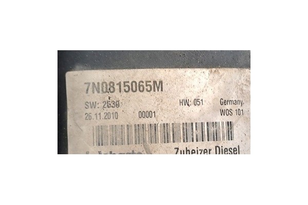 VW SHARAN ALHAMBRA 7N 10 22R WEBASTO PARKING HEATER 7N0815065M Part manufacturer Volkswagen OE