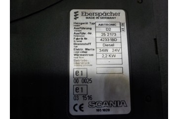 SCANIA HEATING WEBASTO D2 1851020 Catalog number of the part Scania R 1851020