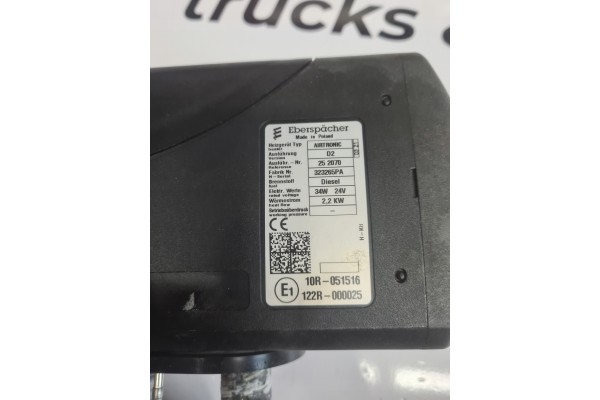 WEBASTO PARKING HEATER EBERSPACHER AIRTRONIC D2 24V FORD F MAX TRUCKS Product weight with unit packaging 1 kg