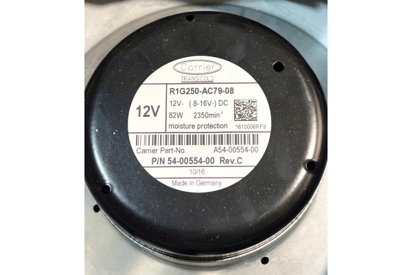 Fan Motor 12V Carrier 54 00554 00 Catalog number of the part 54 00554 00