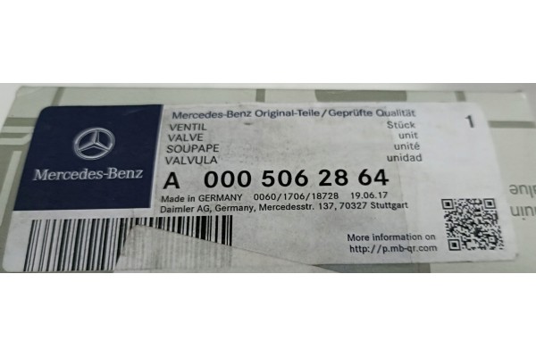 Válvula Solenoide Bomba de Agua Mercedes-Benz VITO W447 A0005062864